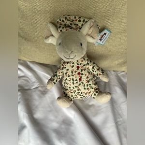 JELLYCAT LONDON I AM BEDTIME MERRY MOUSE 7” PLUSH DOLL CHRISTMAS DECORATION NEW